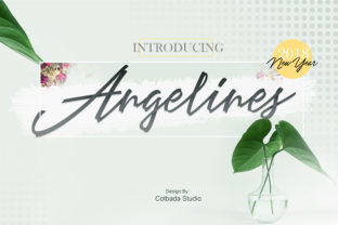 Angelines Script: A Handmade Font with Character