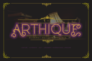 Arthique: A Delicate Typeface for Creative Projects