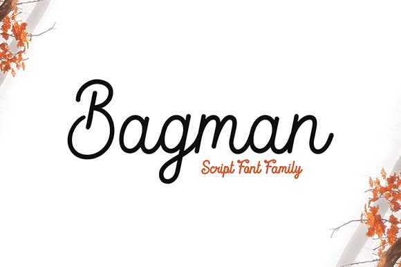 Bagman: A Bold Handwritten Font