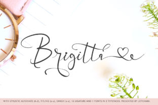 Brigitta: A Delicate Script Font