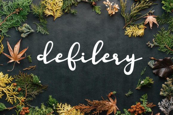 Defilery: Elegant Handwritten Font