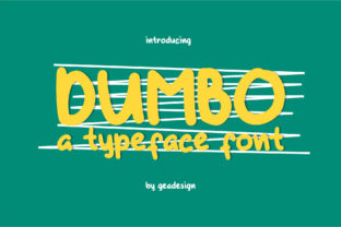 Dumbo: A Fun Handwritten Font
