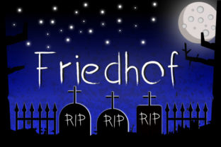 Friedhof: A Spooky Handwritten Font