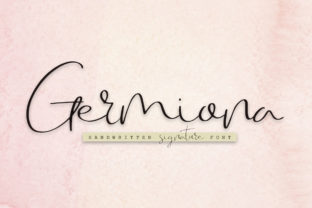 Germiona: A Script Font for Editorial Design