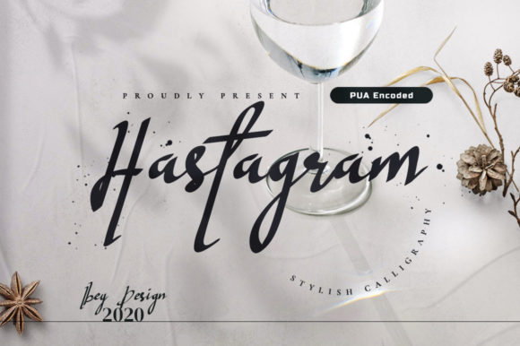 Hastagram: A Fresh Calligraphy Font