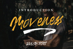 Moveness Brush: A Bold Handwritten Font
