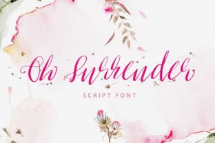 Oh Surrender: A Elegant Script Font