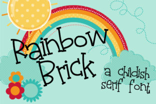 Rainbow Brick: A Playful Serif Font