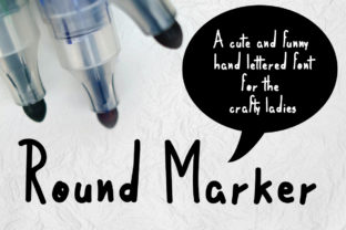 Round Marker Font for Web Design